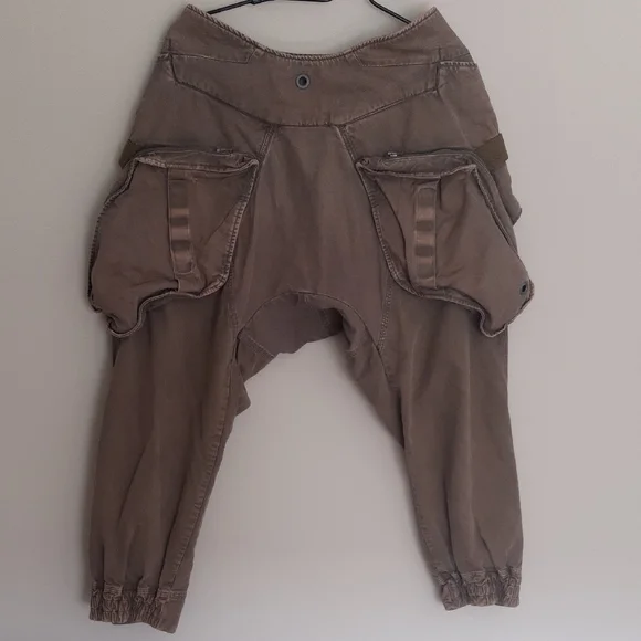 HAMCUS Brown Cargo Pants with Straight-Leg Cut - Picture 10 of 15